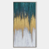 Luxury Textured Abstract Painting Big Canvas Wall Art Large Green Wall Decor