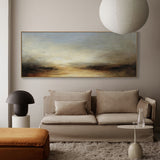 Modern Abstract Seascape Painting Contemporary Abstract Art Sunset Canvas Wall Art