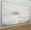 Large Modern Blue And White Abstract Painting Extra Large Wall Art For Living Room