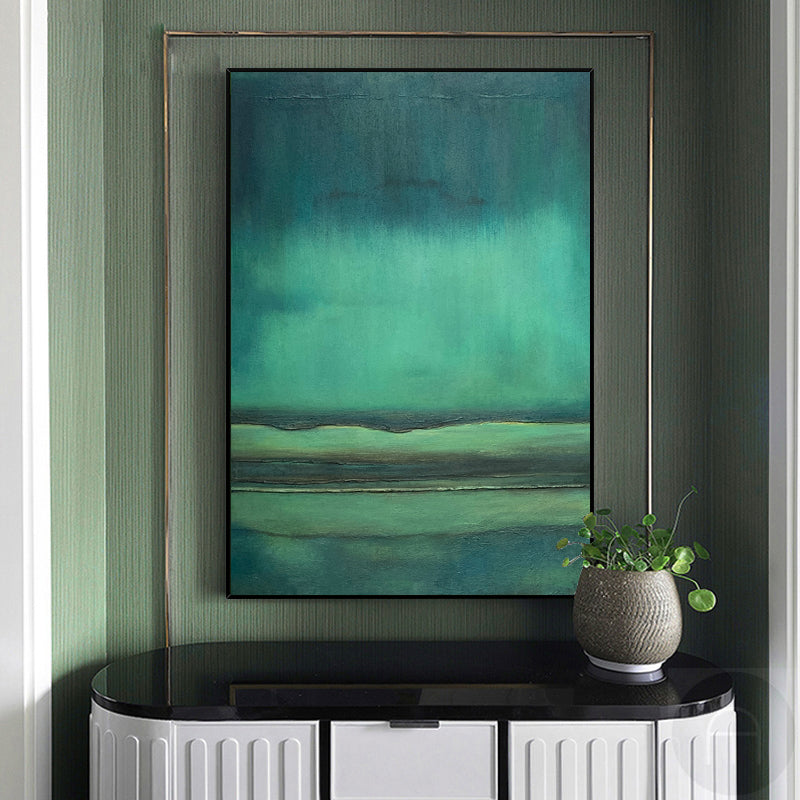 Large Green Abstract Canvas Wall Art Oil Painting On Canvas Modern Art Contemporary Art