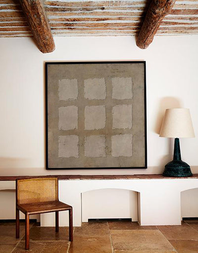 Brown Minimalist Wall Art Wabi-sabi 3d Texture Painting Brown Abstract Art for Livingroom