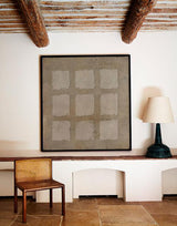 Brown Minimalist Wall Art Wabi-sabi 3d Texture Painting Brown Abstract Art for Livingroom