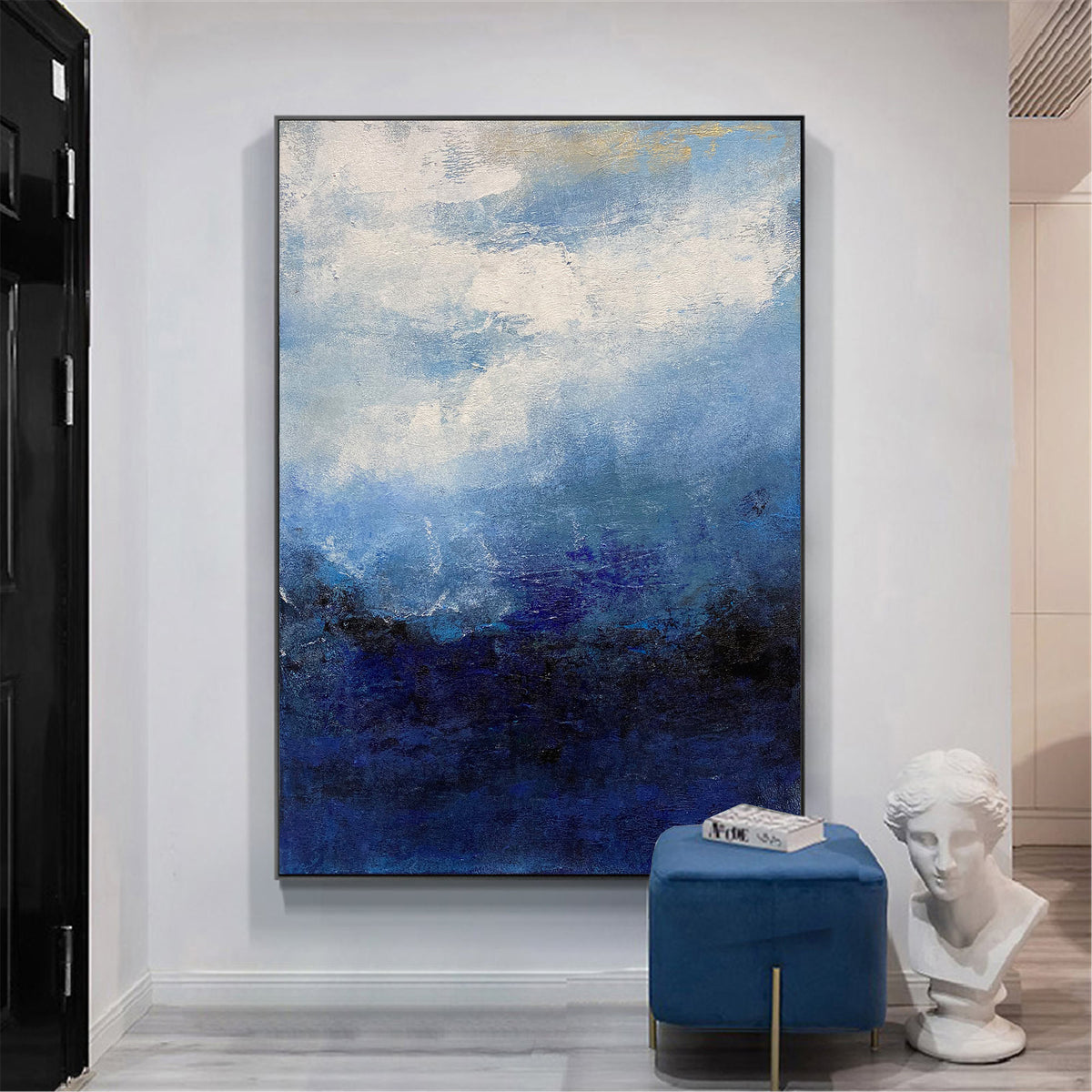 Large Sky And Sea Painting Original Large Seascpae Canvas Painting Coastal Painting Textured Beach Painting Wall Painting For Living Room