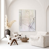 White Abstract Painting White Minimalist Painting Large White Abstract Painting For Home Decor