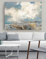 Modern Beach Artwork Large Abstract Beach Wall Art Contemporary Seascape Paintings