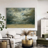 Impressionist Seascape Paintings Large Beach Canvas Wall Art Modern Beach Art