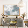 Blue White Abstract Landscape Painting For Living Room Extra Large Modern Abstract Art Painting For Home Decor