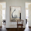 Large White And Beige Artwork Oversized Framed Wall Art X Large Wall Art
