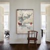 Large White And Beige Artwork Oversized Framed Wall Art X Large Wall Art