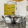 Yellow Square Abstract Art 47'' X 47'' #IS82