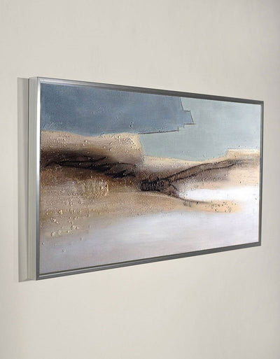 Large Abstract Coastal Art Panoramic Abstract Beach wall Art Huge Minimalist Beach Painting