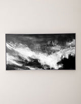 Large Black White Abstract Painting Big Canvas Art For Living Room