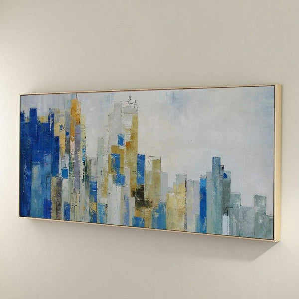 Skyline Art Cityscape Art Large abstract City Painting NYC Skyline Canvas