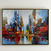 Urban Painting Large Abstract Cityscape Art City Big Abstract Painting