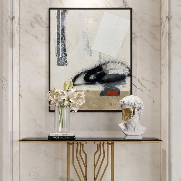 Large Black And Brown Artwork Oversized Framed Wall Art X Large Wall Art