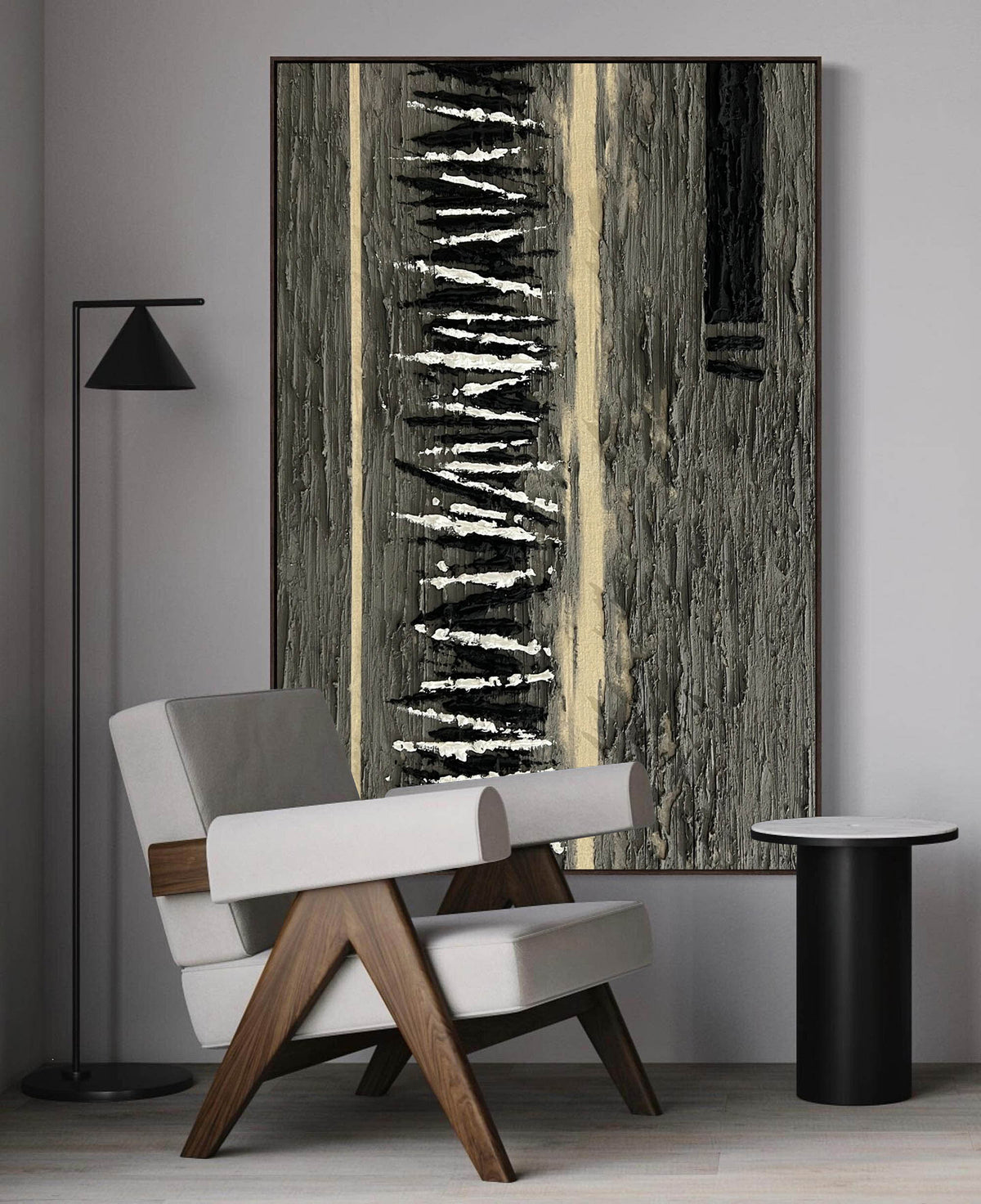 Wabi-Sabi Wall Art brown abstract wall art brown painting brown abstract art canvas minimalist painting