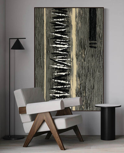 Wabi-Sabi Wall Art brown abstract wall art brown painting brown abstract art canvas minimalist painting