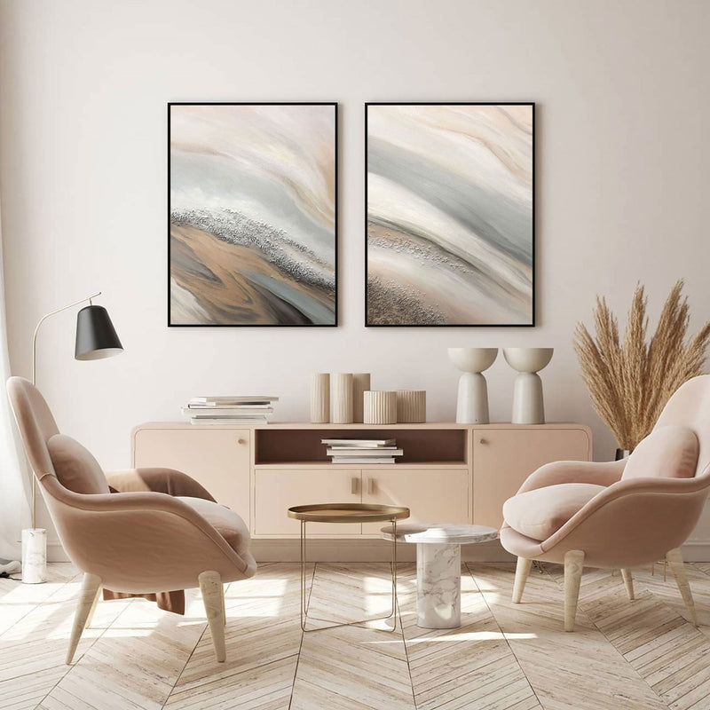 modern abstract acrylic painting abstract wall painting beige minimalist abstract art