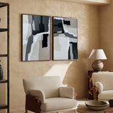 Grey Abstract Art #ABAO25