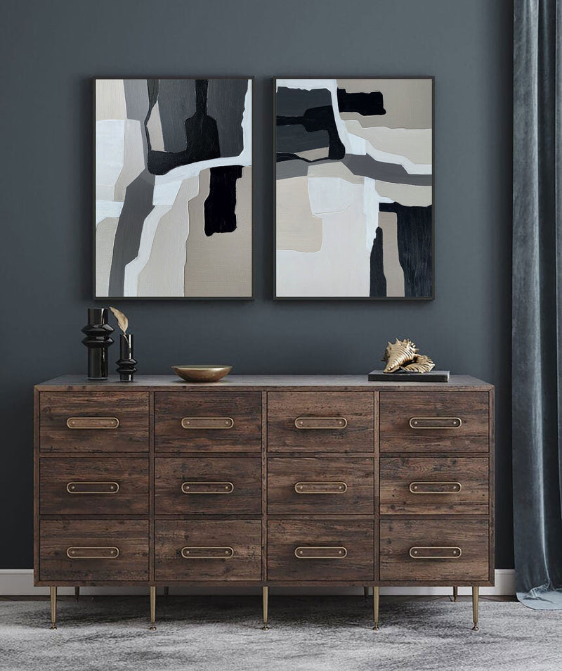 modern abstract wall art grey abstract art abstract canvas art abstract oil painting 