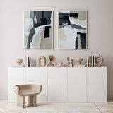 Grey Abstract Art #ABAO25