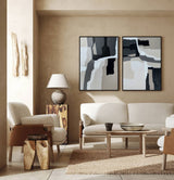 Grey Abstract Art #ABAO25