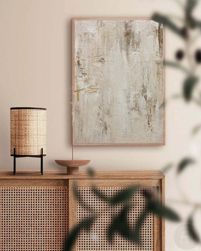 Modern Abstract Painting Earth Tone Abstract Art Beige Canvas Painting Abstract Wall Art