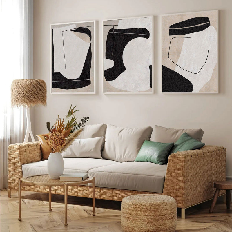 large abstract art modern minimalist artwork geometric abstract painting 