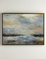 Unique Extra Large Coastal Wall Art Abstract Beach Painting Contemporary Seascape Paintings