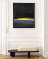 Modern Black And Gold Minimalist Painting Gold Abstract Acrylic Painting Livingroom Wall Art For Sale