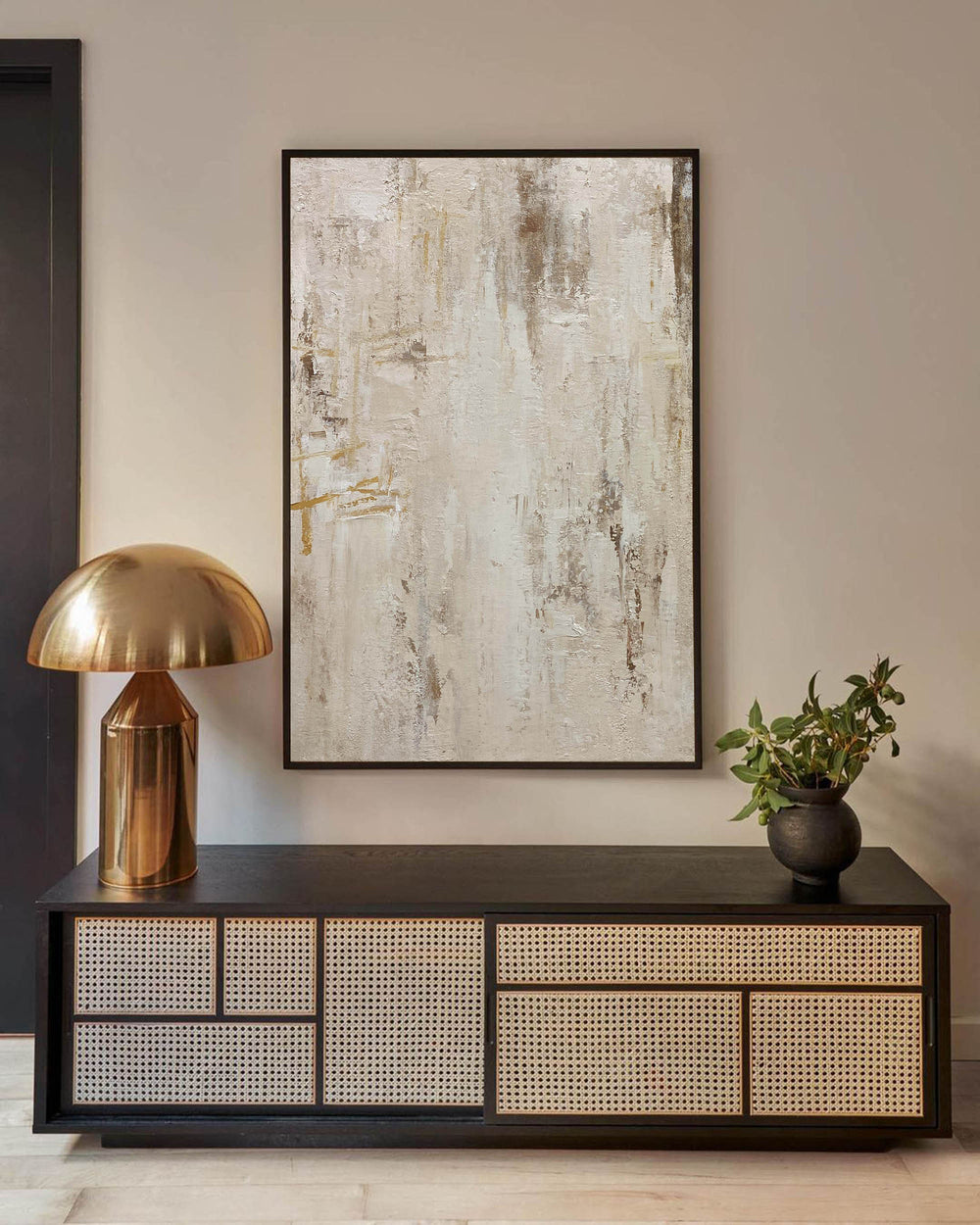 Modern Abstract Painting Earth Tone Abstract Art Beige Canvas Painting Abstract Wall Art