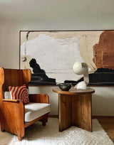 Black And Brown Wall Art Large Abstract Acrylic Painting Modern Canvas Wall Art For Living Room 