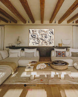 Beige Abstract Wall Art Beige Abstract Minimalist Painting Beige Acrylic Painting For Livingroom