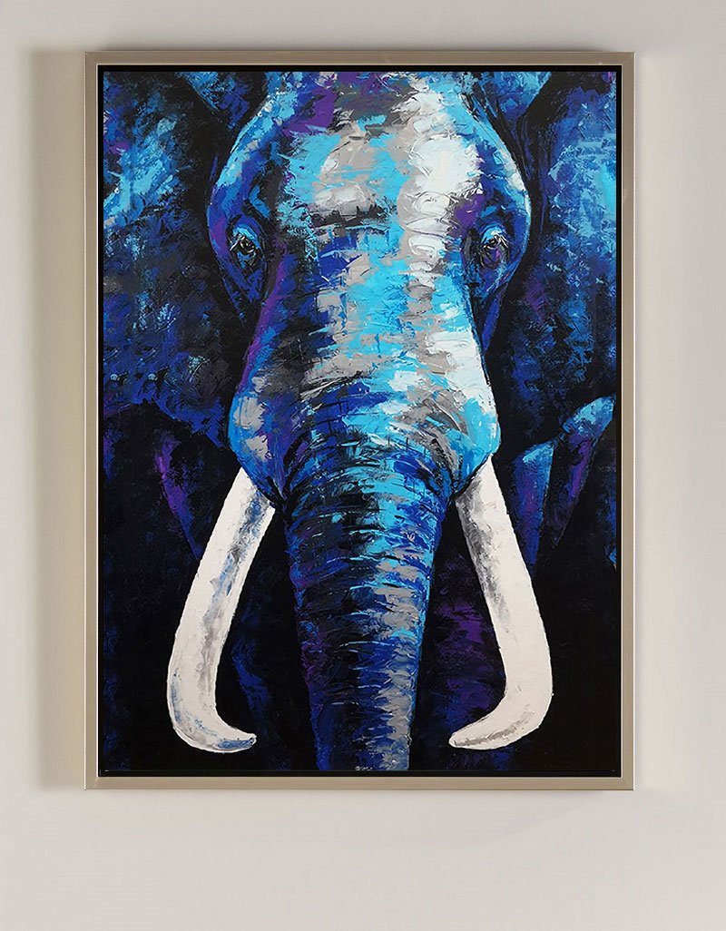 Elephant Canvas Painting Elephant Wall Art Canvas Acrylic Paint