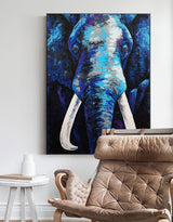 Elephant Canvas Painting Elephant Wall Art Canvas Acrylic Paint Elephant